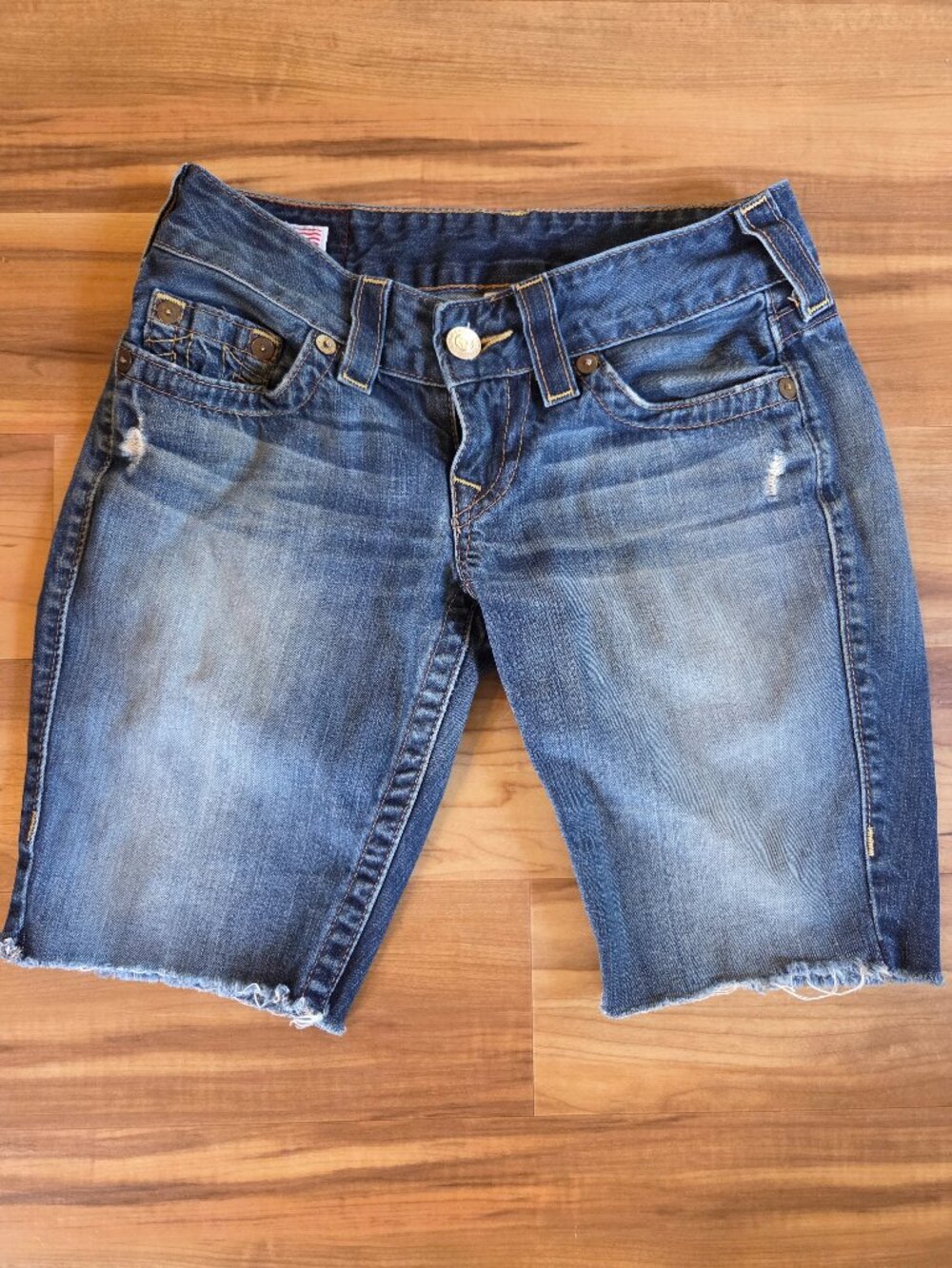 True Religion Cutoff Jean Shorts Size 26
